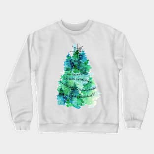 Winter Wonderland Christmas Tree (black) Crewneck Sweatshirt